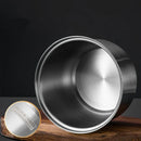 Axyaa Stainless Steel Steaming Bowl with Lid for Infants and Food Supplements