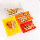 Axyaa Large Rectangular Skewer Tray for BBQ and Fried Skewers