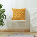 Plush White Cushion Cover Set by Axyaa - Diamond Home Decor - 30x50cm & 45x45cm
