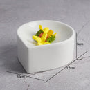 Axyaa Solid Color Ceramic Snack Plate - Simple Kitchen Serving Tray