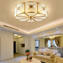 Axyaa Vintage Copper Ceiling Light: Industrial Retro Round Lamp for Home Lighting