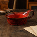 Axyaa Leopard Print Ceramic Salad Bowl Set