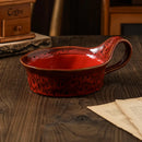 Axyaa Leopard Print Ceramic Salad Bowl Set
