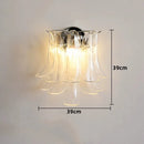 Axyaa Murano Glass Petal Wall Lamp - French Style Lighting for Home Decor