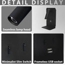 Axyaa LED Wall Light with USB Port and Phone Stand