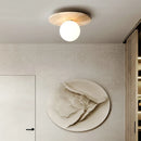 Axyaa Natural Stone LED Ceiling Light Chandelier for Aisle Corridor Bedroom