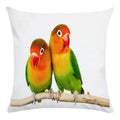 Axyaa Parrot Bird Decorative Throw Pillow Cover - Colorful Polyester Sofa Pillow Cover