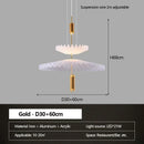 Axyaa Modern Pleated Chandelier for Restaurant & Bar Counters