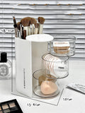 Axyaa Makeup Organizer with Drawer: Compact Storage Box with Divider for Women