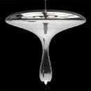 Axyaa Lava Drops Glass Pendant Light Silver for Kitchen Dining Room Island Decor