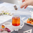 Axyaa Tea Infuser Cup Set - Cat Monkey Tea Strainer Mug with Teapot and Tea Filter