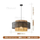 Axyaa Handmade Hemp Rope Chandelier, Vintage LED Pendant Lights for Dining Room
