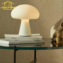 Axyaa Medieval Cream Mushroom Table Lamp LED with Touch Dimming & USB Charging