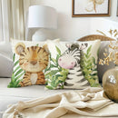 Axyaa Jungle Animal Pattern Printed Pillowcase for Home Decoration