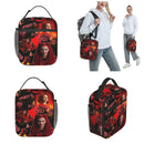 Axyaa Insulated Lunch Bag: Leakproof Red Thermal Bento Box for Men & Women