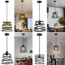 Axyaa Spiral Swirl Pendant LED Light Shade for Living Room and Kitchen