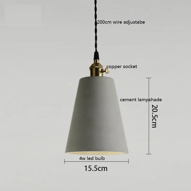 Axyaa Nordic LED Pendant Light Copper Socket for Bedroom Living Room