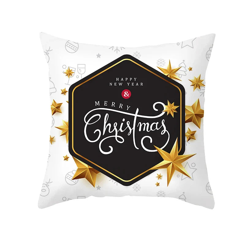 Axyaa Christmas Ball Cushion Cover Platinum Decoration