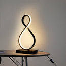 Axyaa Dimmable LED Ring Table Lamp for Home Décor & Bedroom Lighting