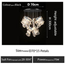 Axyaa Luxury Crystal Chandelier for Home Decor & Lighting in Dining Living Room