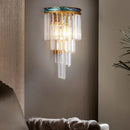 Axyaa Modern Luxury Glass LED Wall Lamp for Home Decor and Lighting