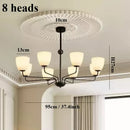 Axyaa Retro Black Ceiling Chandeliers LED Pendant Lights for Home Decor