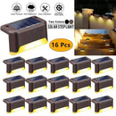 Axyaa Solar Deck Lights: 16-Pack Waterproof LED Outdoor Step Lights