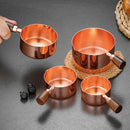 Axyaa Stainless Steel Seasoning Cup with Wooden Handle - Kitchen Sauce Dish
