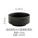 Axyaa Rock Patterned Ceramic Dessert Bowl