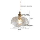 Axyaa Glass LED Pendant Lamps - Copper Nordic Hanging Light Fixtures