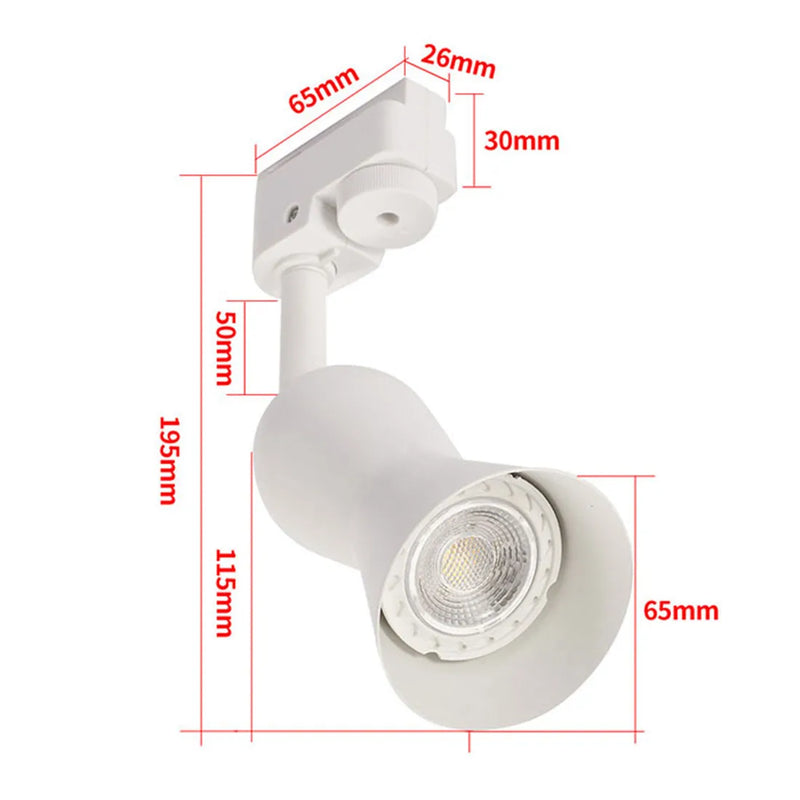Axyaa Mini GU10 Track Lights for Ceiling Spotlighting and Accent Wall Art