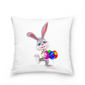 Easter Bunny Polyester Throw Pillow for Home Decor Sofa by Axyaa