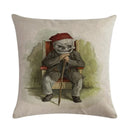 Axyaa Halloween Skull Linen Pillowcase 45*45cm