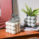 Axyaa Ceramic Succulent Plant Vase for Indoor Plants and Flowers