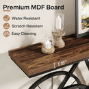 Axyaa Industrial Bicycle Metal Base Console Table, 70.9" Extra Long Narrow Sofa Entryway