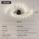 Axyaa Fireworks LED Ceiling Light: Luxury Chandelier for Home, Restaurant, Hotel Lobby