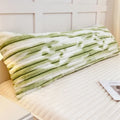 Axyaa Rabbit Plush Extended Pillowcase Milk Plush Strip Flannel Pillowcase