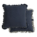 Axyaa Sand-Washed Cotton Lace Throw Cushion Cover with British Style, for Stylish Sofas.