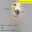 Axyaa Mushroom Marble LED Wall Light for Bedroom and Dining Room