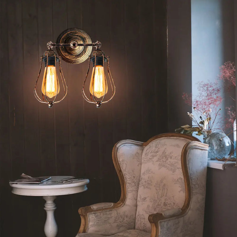 Axyaa Retro Industrial Wall Sconce for Home Restaurant Bar Cafe Hotel Decor
