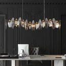 Axyaa Luxury Crystal Chandelier Dining Room Ceiling Light