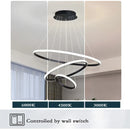 Axyaa Three-ring Three-color Ceiling Chandelier
