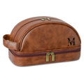 Axyaa Leather Toiletry Bag: Large Organizer with Hanging Hook - Men's Travel Gift