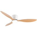 Axyaa Modern Ceiling Fan with Remote Control LED 20W 42/52 Inch White/Black/Wood Chandelier Fan