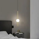 Axya Glass Ball Pendant Lights: Nordic Style Chandeliers for Dining Room, Bedroom, and Bar