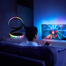 Axyaa LED Spiral Table Lamp with Color-Changing RGB Light, USB-Powered Metal Design
