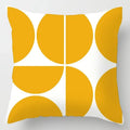 Axyaa Geometric Ginkgo Leaf Print Pillow Cover for Stylish Home & Office Decor