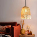 Axyaa Bohemian Hemp Rope Chandelier Pendant Lamp Light