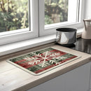 Axyaa Christmas Dish Drying Mat Non-slip Kitchen Counter Pad Heat Resistant Placemat