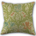 Axyaa Peach Leather Velvet Pillow Case Set - William Morris Design